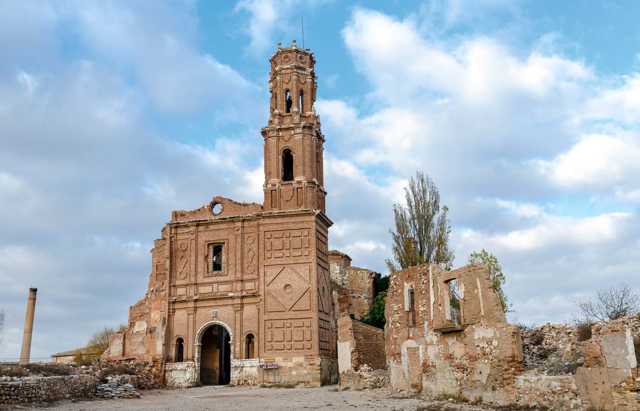 Belchite Bombardeo en la Guerra Civil Espanola