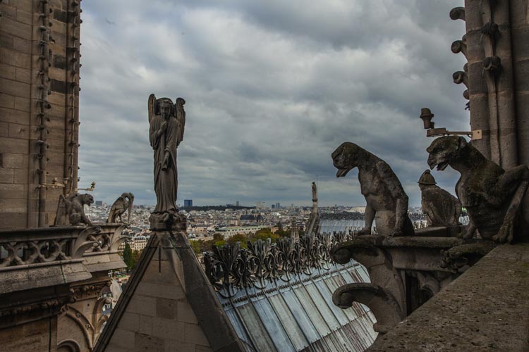 Gárgolas en la Catedral de Notre Dame