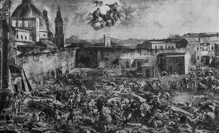 Peste Negra Napoles 1656