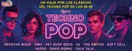 Night of Techno Pop · Música en Gran Teatro de Elche de Elche (Sábado 21 de noviembre de 2026 · 21:00 h)