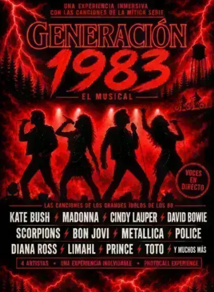 Generación 1983 · El Musical · Música en Sala La Llotja de Elche (Sábado 30 de enero de 2027 · 20:00 h)